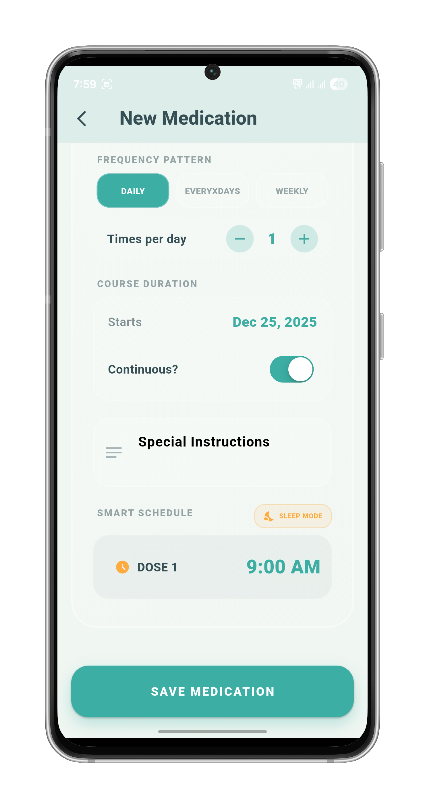 Pilzy Scheduling with smart options